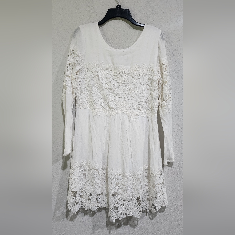 Abercrombie & Fitch Classic White Lace Mini Dress Size S - Picture 12 of 15